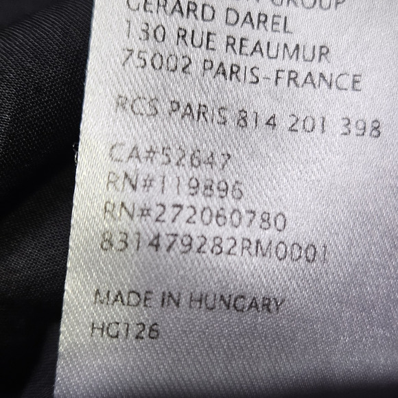 Pablo Gerard Darel Wool Blend Dress Navy Lace Minimalist Designer EUR 42 US 12 L - Picture 11 of 16